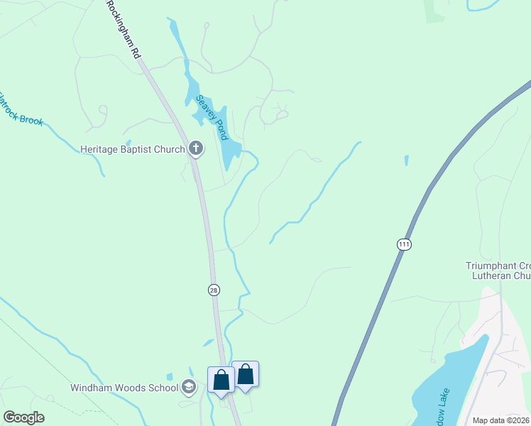 map of restaurants, bars, coffee shops, grocery stores, and more near 32 Trails Edge Road in Windham
