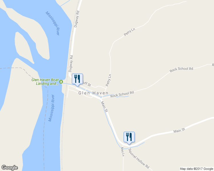 map of restaurants, bars, coffee shops, grocery stores, and more near 8846 Petry Lane in Glen Haven