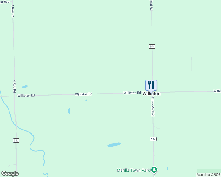 map of restaurants, bars, coffee shops, grocery stores, and more near 12492 Williston Road in Alden