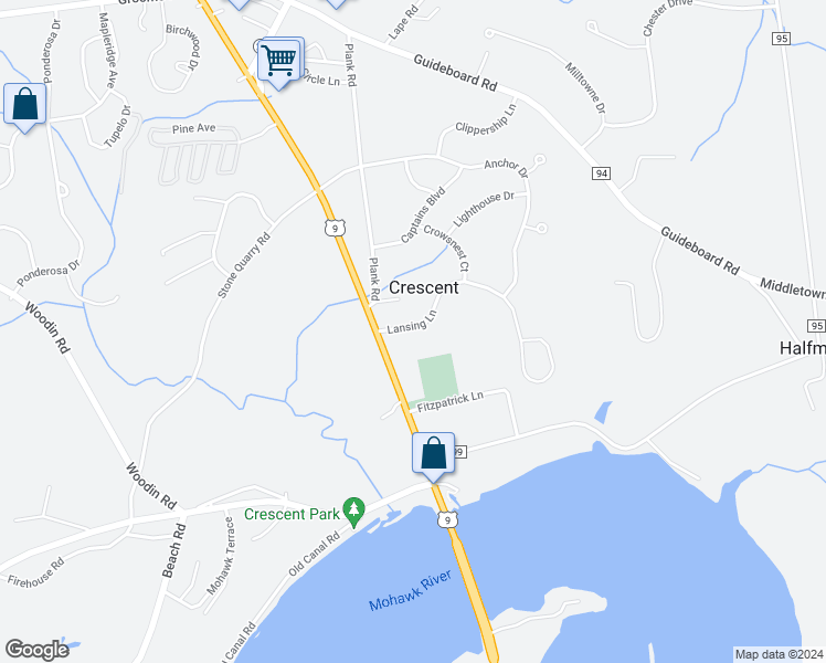 map of restaurants, bars, coffee shops, grocery stores, and more near 2 Cooks Court in Waterford