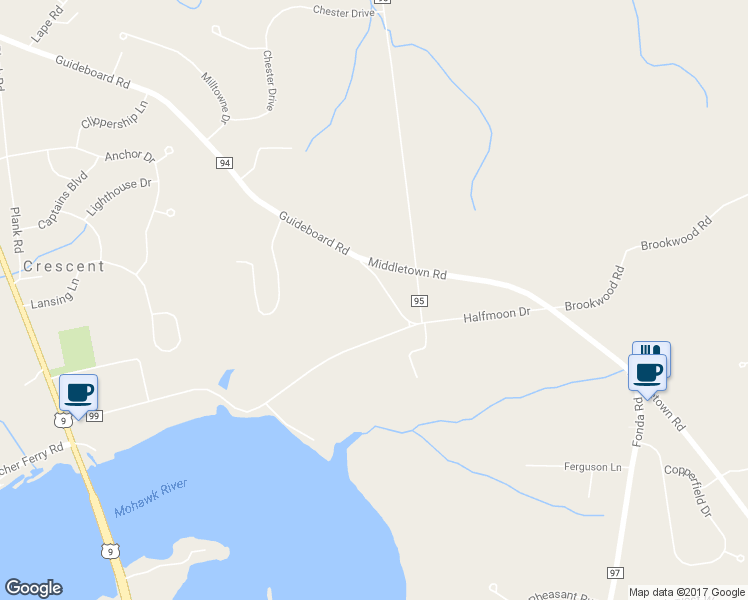 map of restaurants, bars, coffee shops, grocery stores, and more near 18 Guideboard Road in Waterford