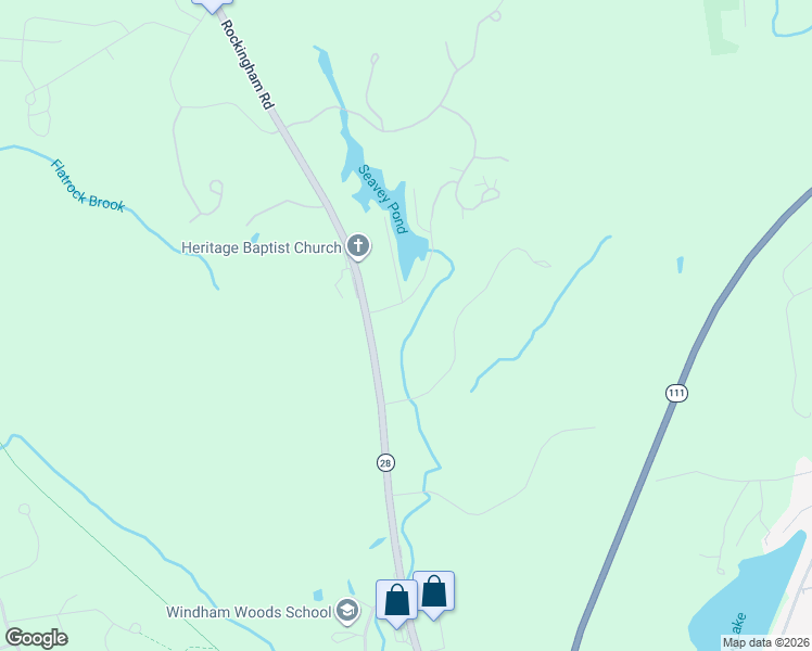 map of restaurants, bars, coffee shops, grocery stores, and more near 70-98 Seavey Road in Windham
