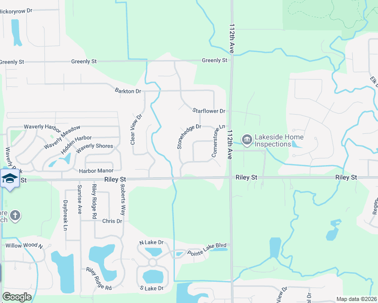 map of restaurants, bars, coffee shops, grocery stores, and more near 3237 Cornerstone Lane in Holland