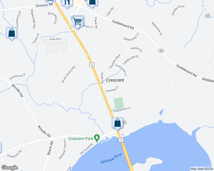 map of restaurants, bars, coffee shops, grocery stores, and more near 2 Cooks Court in Waterford