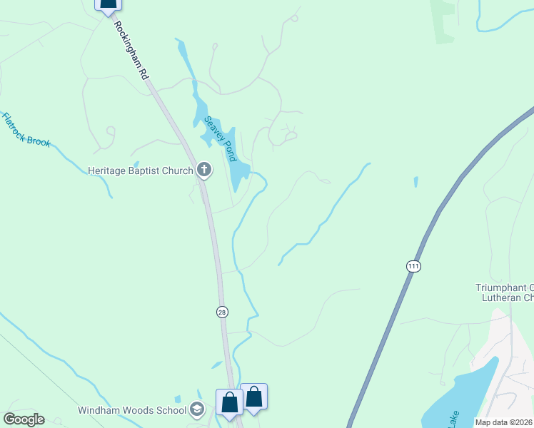 map of restaurants, bars, coffee shops, grocery stores, and more near 32-68 Seavey Road in Windham