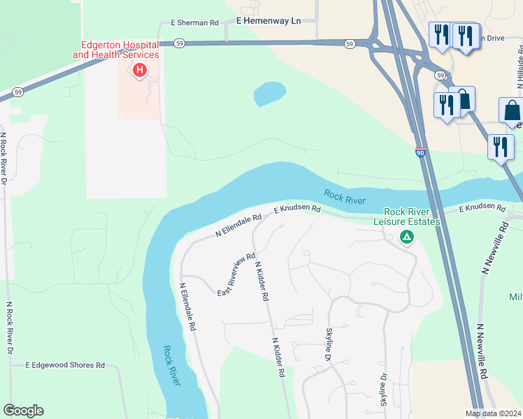 10771 North Ellendale Road, Edgerton WI Walk Score
