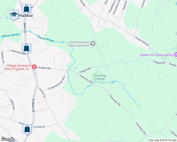 map of restaurants, bars, coffee shops, grocery stores, and more near 29 Pollard Road in Plaistow