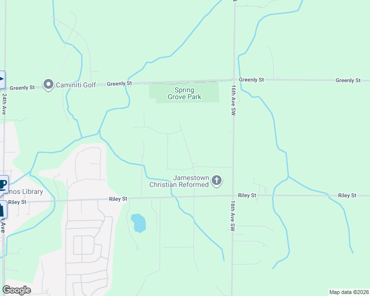 map of restaurants, bars, coffee shops, grocery stores, and more near 1855 Riley Street in Hudsonville