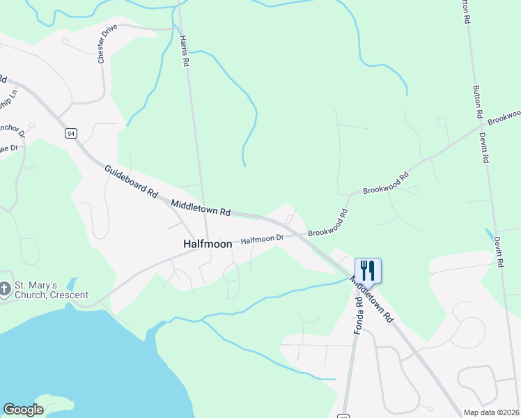 map of restaurants, bars, coffee shops, grocery stores, and more near 321 Middletown Road in Waterford