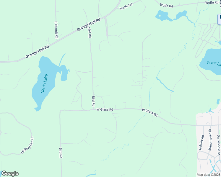 map of restaurants, bars, coffee shops, grocery stores, and more near 1211 Bird Road in Oakland County