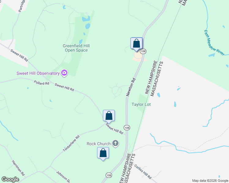 map of restaurants, bars, coffee shops, grocery stores, and more near 120 Newton Road in Plaistow