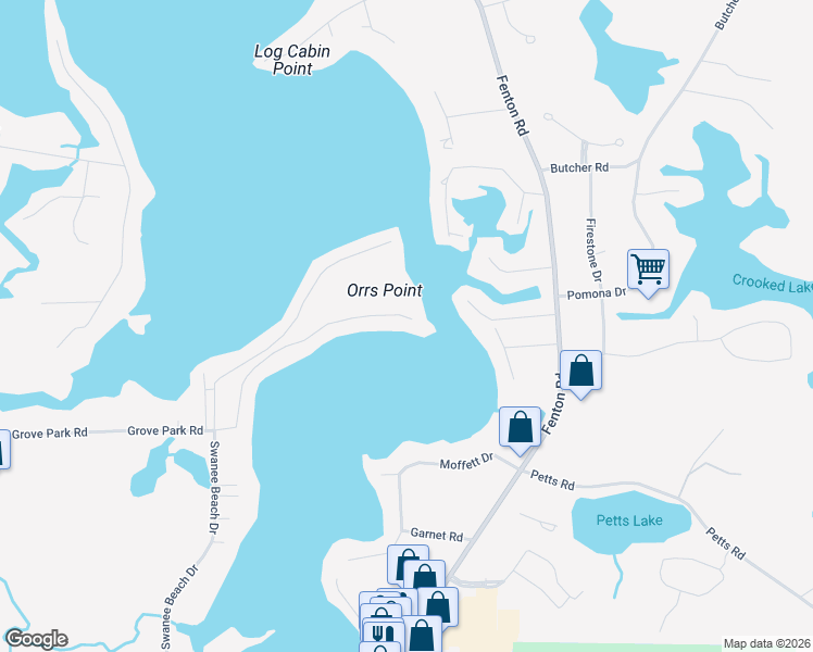 map of restaurants, bars, coffee shops, grocery stores, and more near 13281 Haddon Street in Fenton