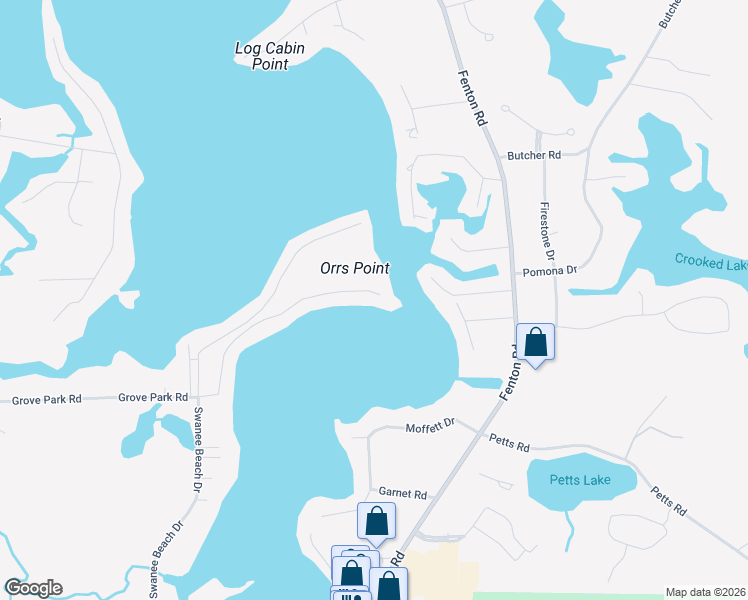 map of restaurants, bars, coffee shops, grocery stores, and more near 13281 Haddon Street in Fenton