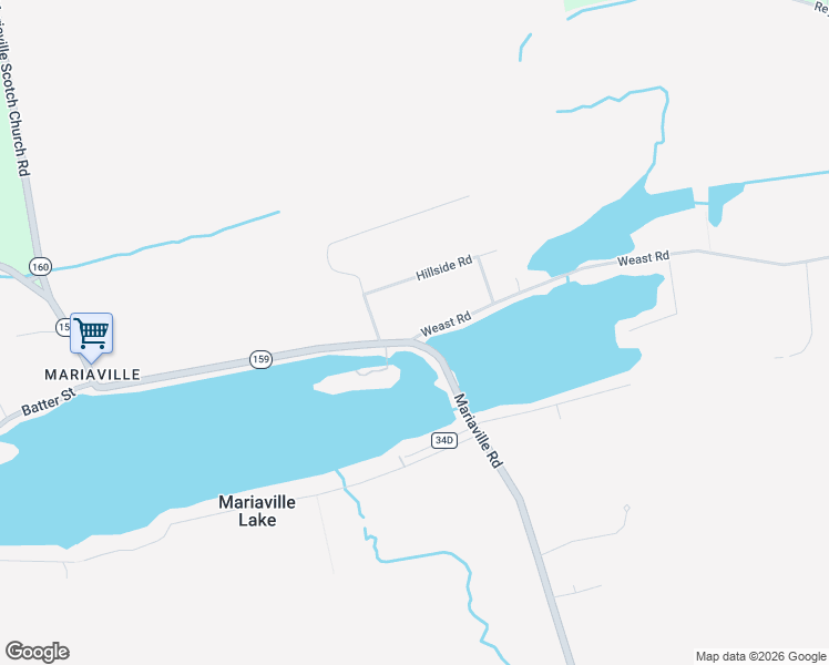 map of restaurants, bars, coffee shops, grocery stores, and more near 2598 Weast Road in Pattersonville