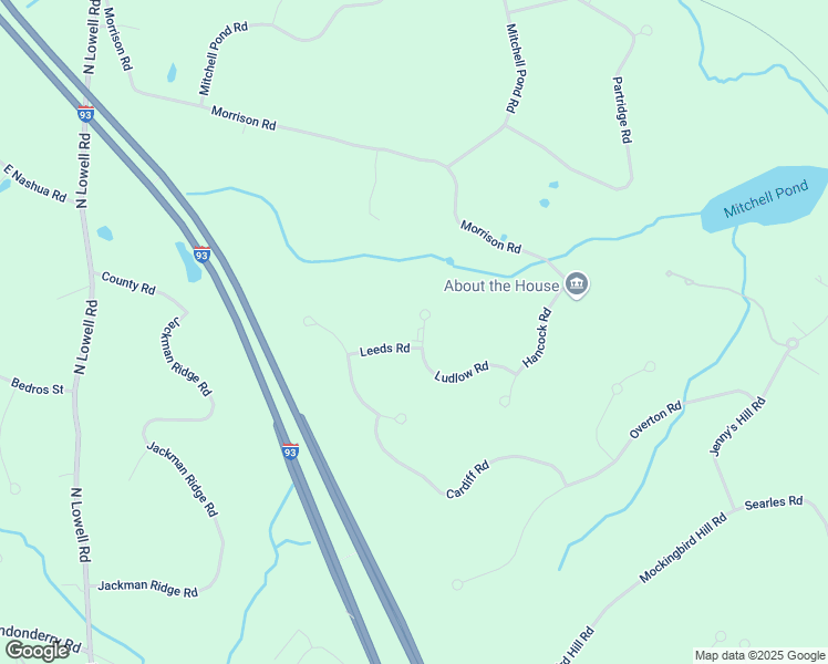map of restaurants, bars, coffee shops, grocery stores, and more near 4 Leeds Road in Windham