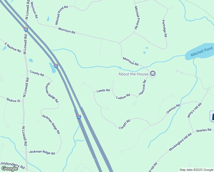 map of restaurants, bars, coffee shops, grocery stores, and more near 4 Leeds Road in Windham