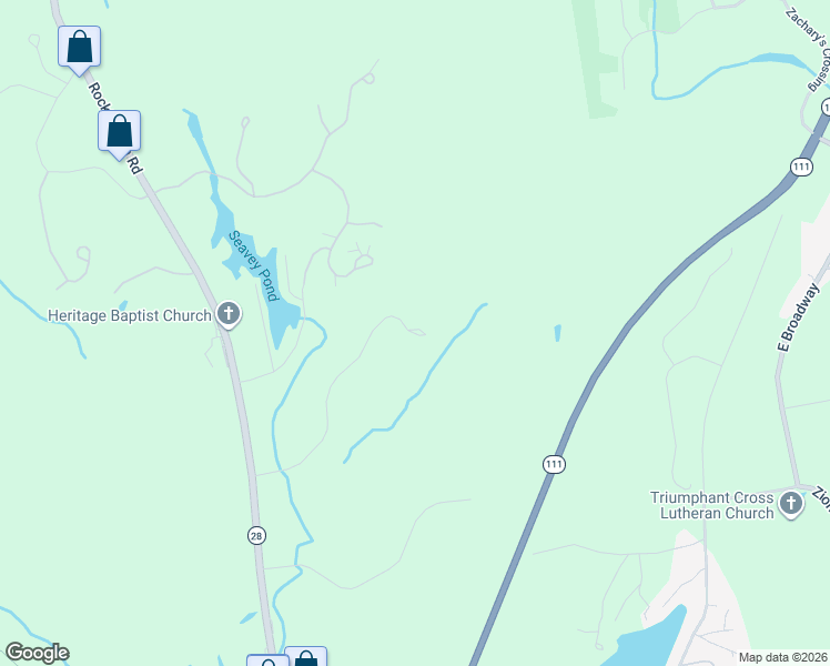 map of restaurants, bars, coffee shops, grocery stores, and more near 86 Rockingham Road in Windham