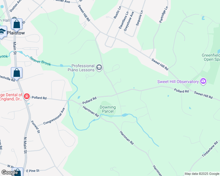 map of restaurants, bars, coffee shops, grocery stores, and more near 4 Cifre Lane in Plaistow