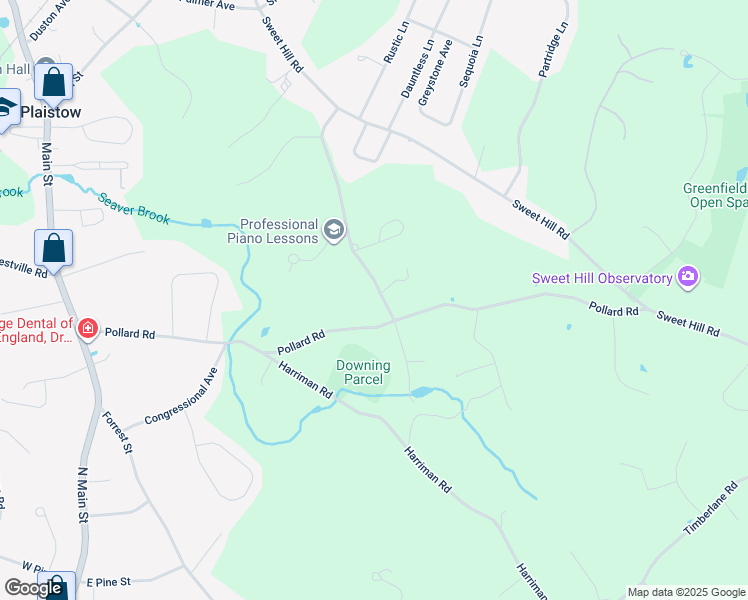 map of restaurants, bars, coffee shops, grocery stores, and more near 4 Cifre Lane in Plaistow