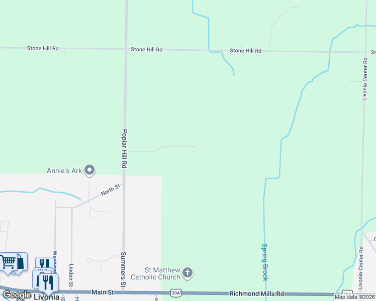 map of restaurants, bars, coffee shops, grocery stores, and more near 6568 Florence Lane in Livonia