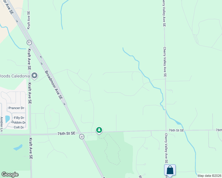 map of restaurants, bars, coffee shops, grocery stores, and more near 6041 Royalton Drive Southeast in Caledonia