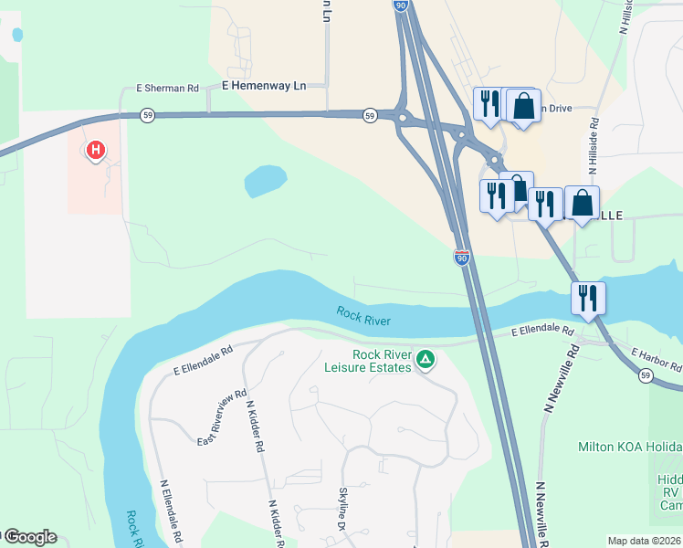 map of restaurants, bars, coffee shops, grocery stores, and more near 284 East Richardson Springs Road in Edgerton