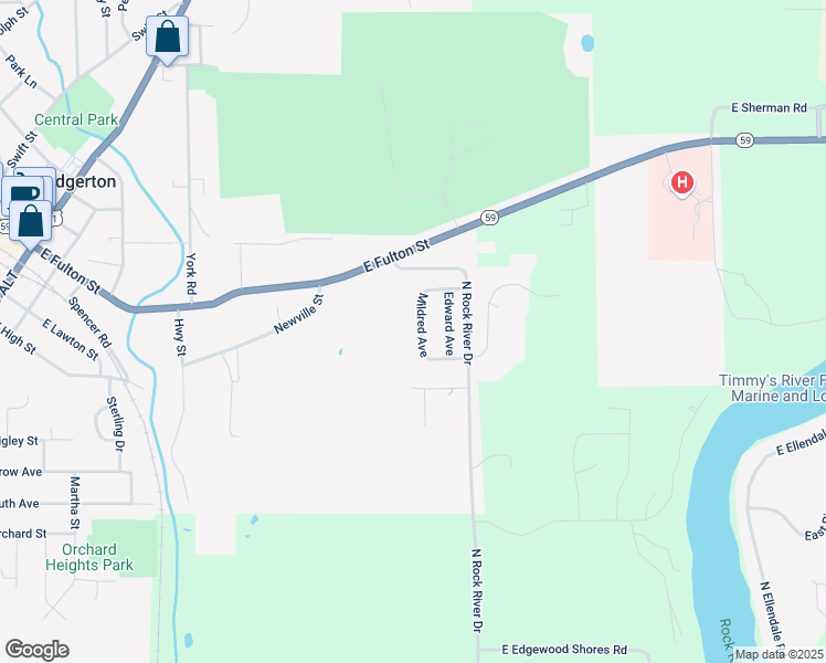 map of restaurants, bars, coffee shops, grocery stores, and more near 31 Mildred Ave in Edgerton