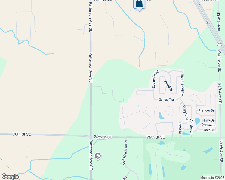 map of restaurants, bars, coffee shops, grocery stores, and more near 7300 Patterson Avenue Southeast in Caledonia