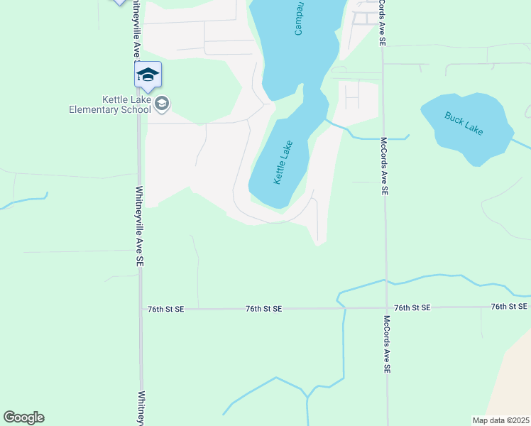 map of restaurants, bars, coffee shops, grocery stores, and more near 7404 Kettle Lake Drive Southeast in Alto