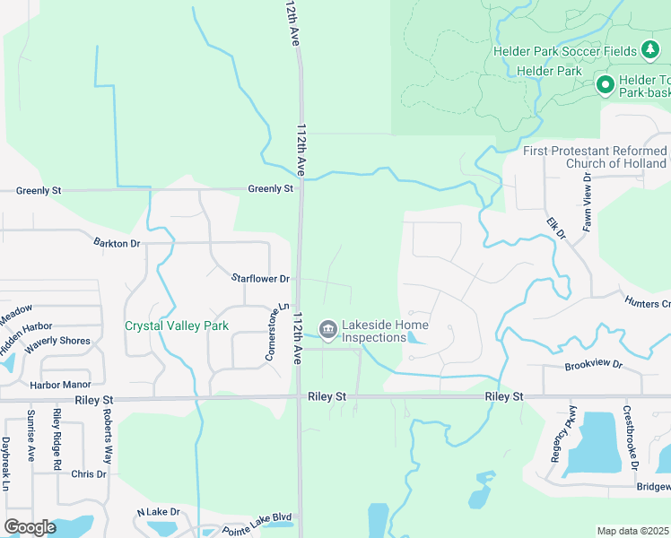 map of restaurants, bars, coffee shops, grocery stores, and more near 11113 Starflower Drive in Zeeland