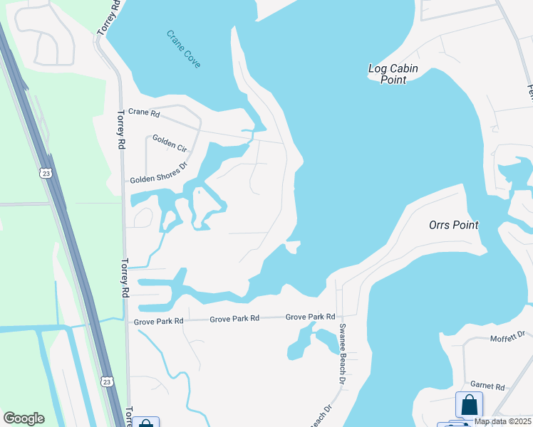 map of restaurants, bars, coffee shops, grocery stores, and more near 13372 Lake Shore Drive in Fenton