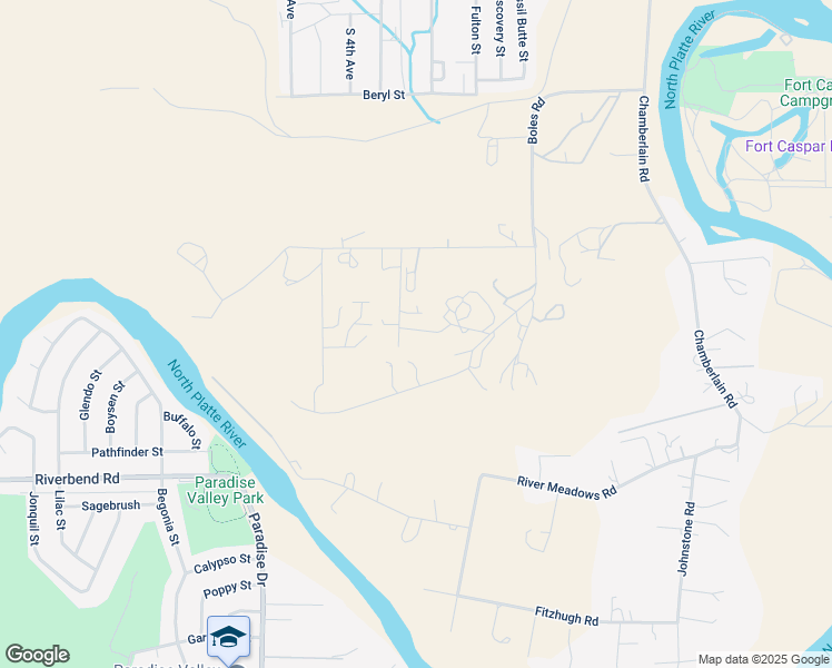 map of restaurants, bars, coffee shops, grocery stores, and more near 4420 Sam Howell Road in Casper