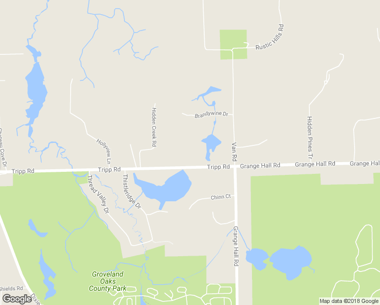 map of restaurants, bars, coffee shops, grocery stores, and more near 6200 Tripp Road in Holly