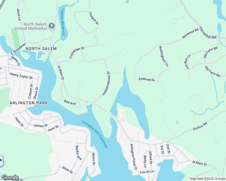 map of restaurants, bars, coffee shops, grocery stores, and more near 6 Independence Drive in Salem