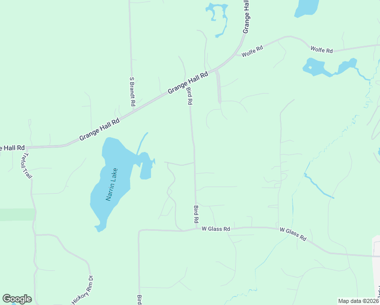 map of restaurants, bars, coffee shops, grocery stores, and more near 1098 Bird Road in Ortonville