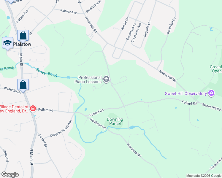 map of restaurants, bars, coffee shops, grocery stores, and more near 6 Cifre Lane in Plaistow