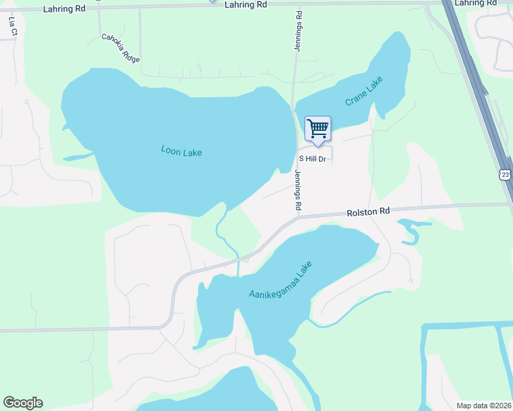 map of restaurants, bars, coffee shops, grocery stores, and more near 3518 East Rolston Road in Linden