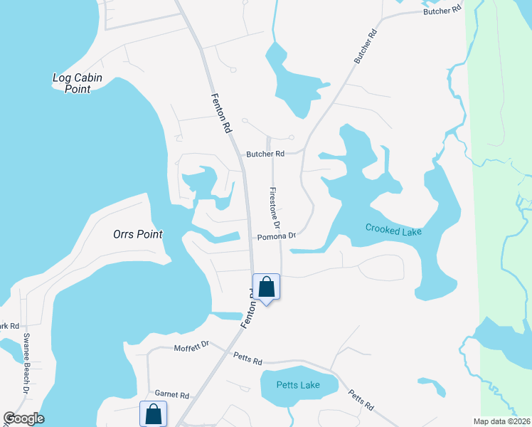 map of restaurants, bars, coffee shops, grocery stores, and more near 13317 Firestone Drive in Fenton