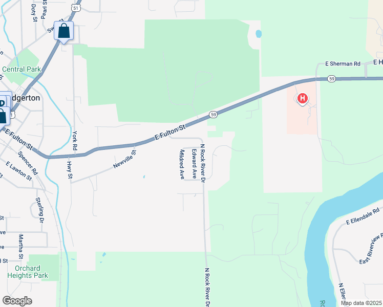 map of restaurants, bars, coffee shops, grocery stores, and more near 15 Edward Avenue in Edgerton