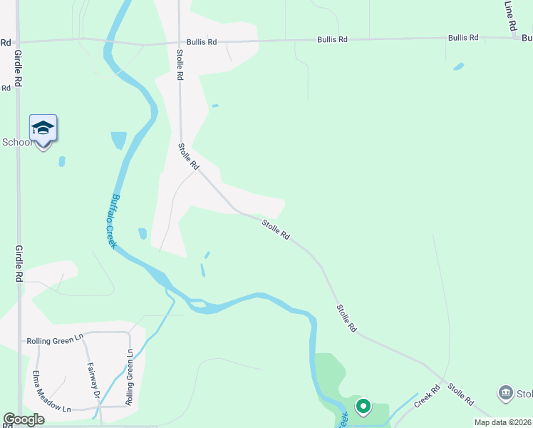 map of restaurants, bars, coffee shops, grocery stores, and more near 521 Stolle Road in Elma