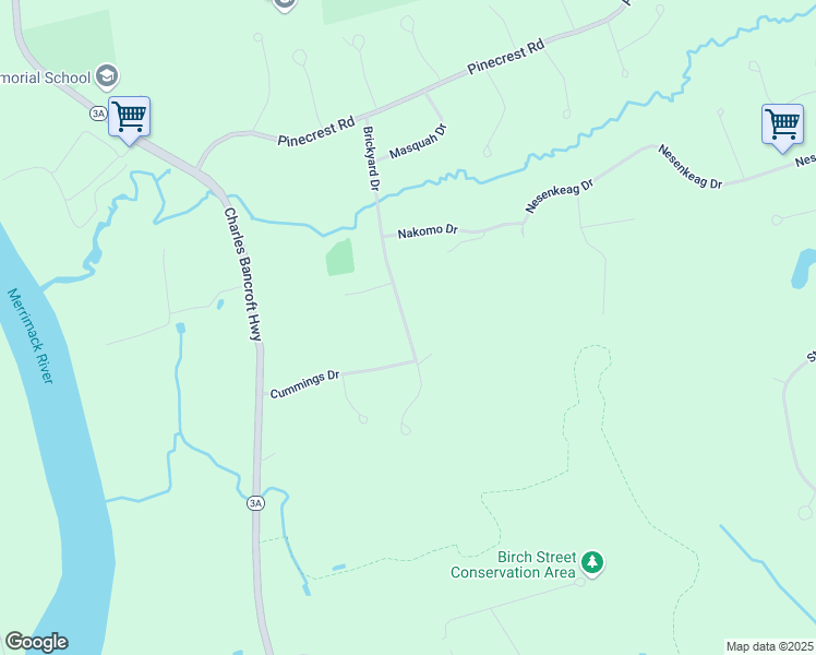map of restaurants, bars, coffee shops, grocery stores, and more near 30 Brickyard Drive in Litchfield
