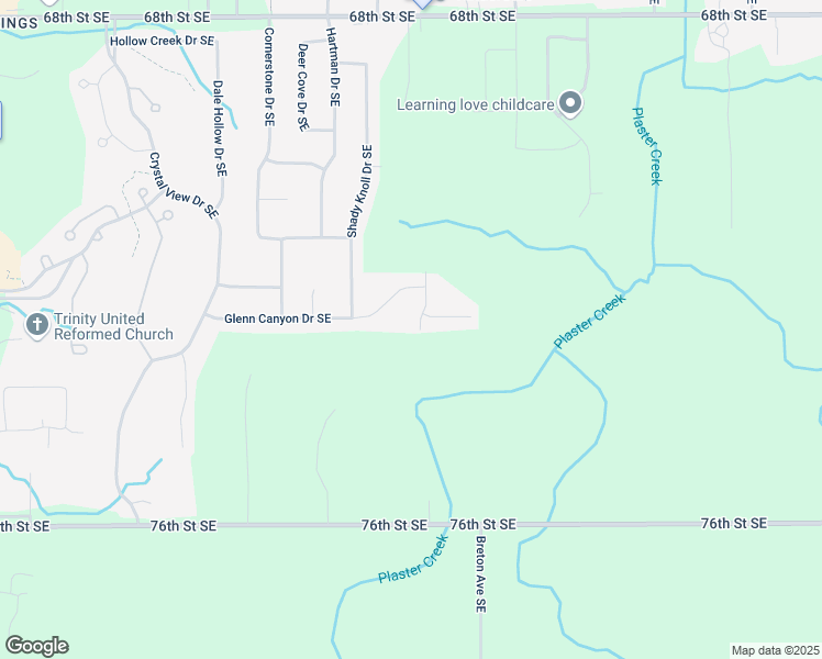 map of restaurants, bars, coffee shops, grocery stores, and more near 2250 Glenn Canyon Drive Southeast in Caledonia