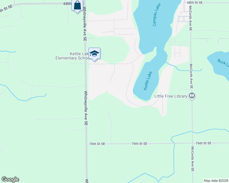 map of restaurants, bars, coffee shops, grocery stores, and more near 8558 Garbow Drive Southeast in Alto