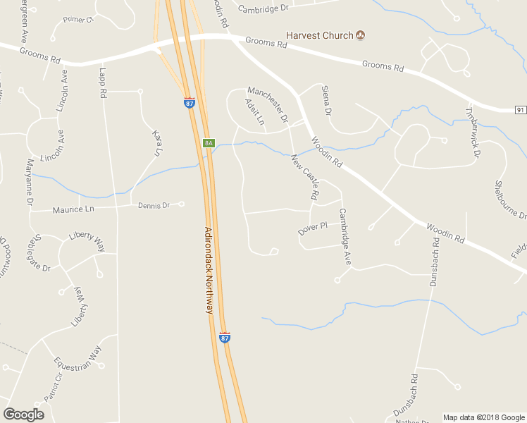 map of restaurants, bars, coffee shops, grocery stores, and more near 13 Princeton Avenue in Saratoga County