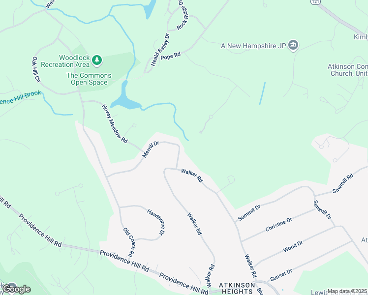 map of restaurants, bars, coffee shops, grocery stores, and more near 6 Merrill Drive in Atkinson