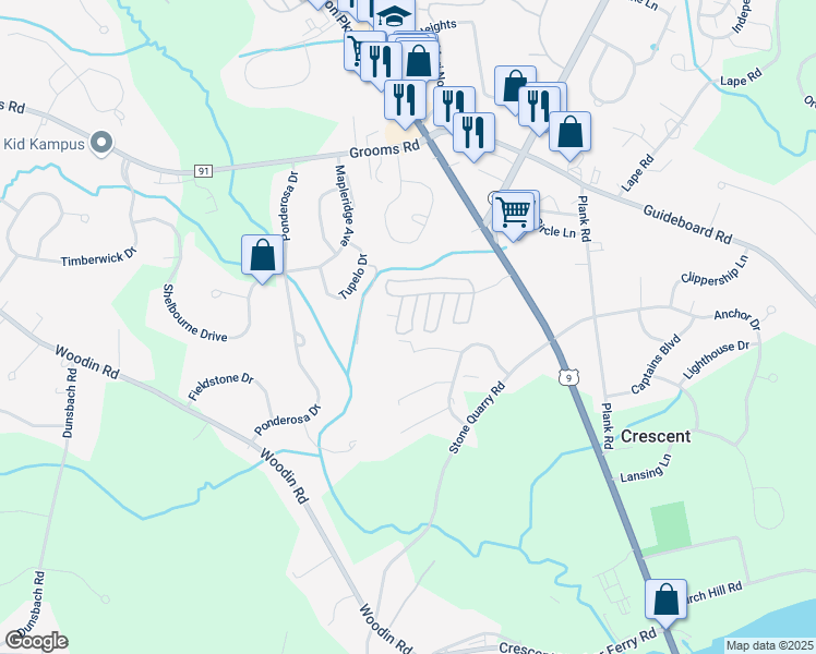 map of restaurants, bars, coffee shops, grocery stores, and more near 56 Spruce Avenue in Saratoga County