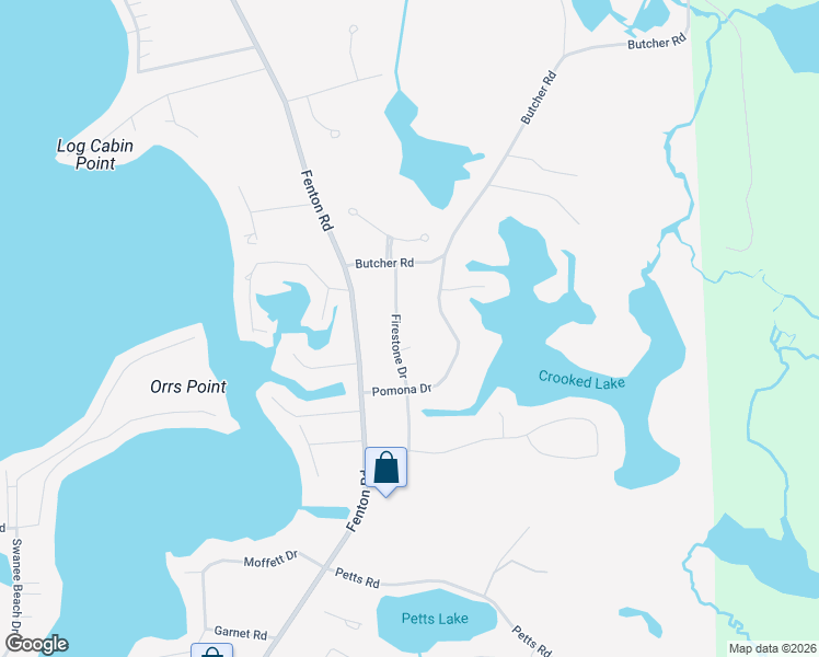 map of restaurants, bars, coffee shops, grocery stores, and more near 13317 Firestone Drive in Fenton