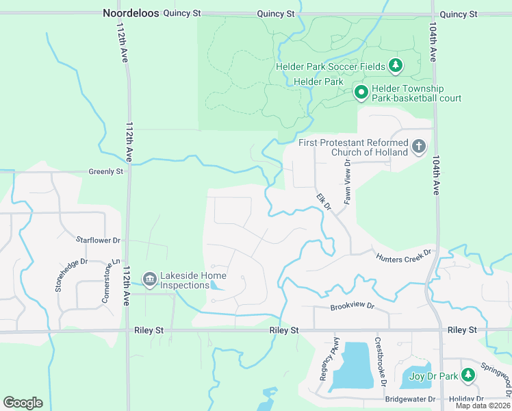 map of restaurants, bars, coffee shops, grocery stores, and more near 3510 Sage Creek Drive in Zeeland