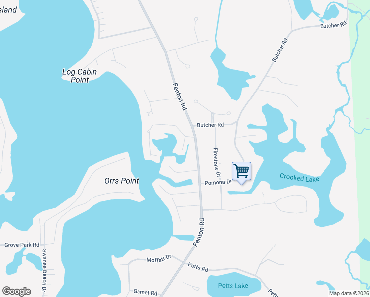 map of restaurants, bars, coffee shops, grocery stores, and more near 13397 Wendell Street in Fenton