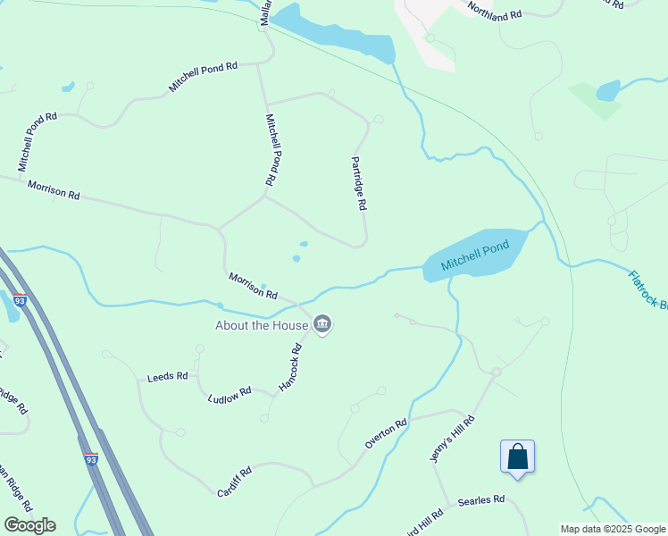 map of restaurants, bars, coffee shops, grocery stores, and more near 12 Partridge Road in Windham
